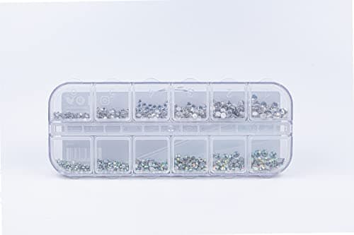 Image of Apex Professional 1440pcs Various Crystal Clear Rhinestone Gems (1.5mm,1.9mm,2.4mm,2.7mm,3.0mm,3.8mm)