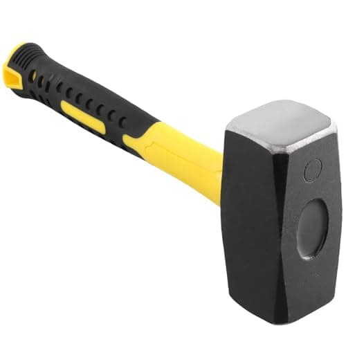 Image of TAICHEUT 4lb/2kg Club Sledge Hammer with High Carbon Steel Head, Lump Hammer with Non-Slip Ergonomic Grip for Home Decoration Industrial Woodworking Operations