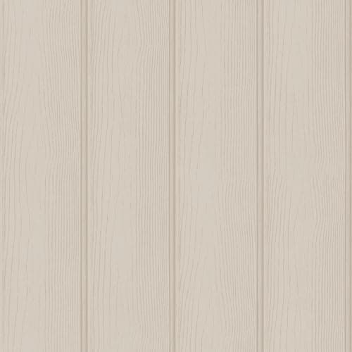 Image of Tongue & Groove Wood Panel Effect Wallpaper Stylish and Simple Design for Bedroom Living Room Nursery Playroom Lounge in Beige Holden 13991