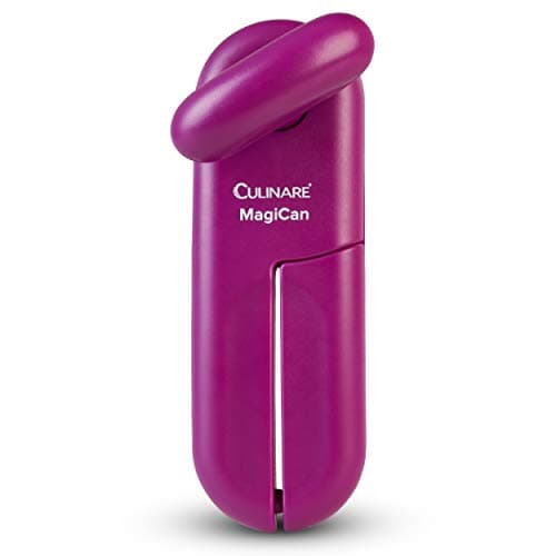 Image of Culinare C10026 MagiCan Tin Opener, Purple, Plastic/Stainless Steel, Manual Can Opener, Comfortable Handle for Safety and Ease, Amazon Exclusive Colour Variant