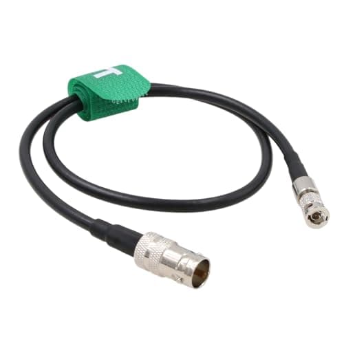 Image of HangTon 4K 6G SDI Video Cable HD Micro BNC to Female BNC Adapter for Blackmagic Video Assist 5" Monitor, Micro Studio Camera 4K G2 ATEM 2160p 60cm