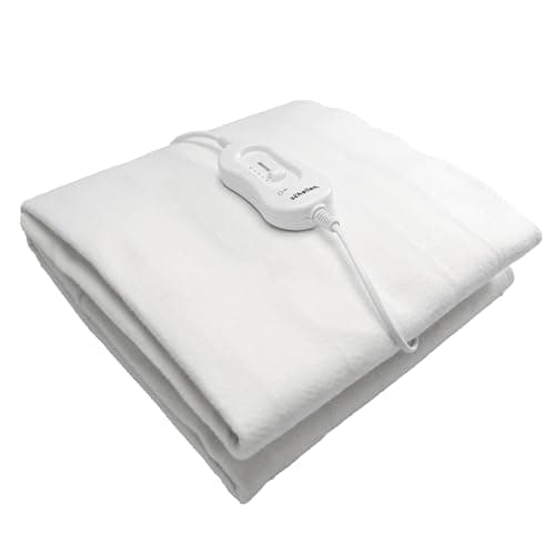 Image of Schallen Premium Comfort Electric Heated Blanket, Remote Control with 3 Heat Settings (Single, Cosy Polyester Electric Blanket)