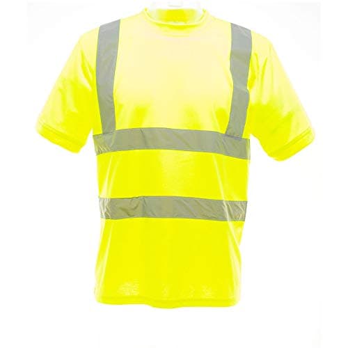 Image of Yoko Ladies/Womens Hi-Vis Short Sleeve T-Shirt (M) (Hi-Vis Yellow)