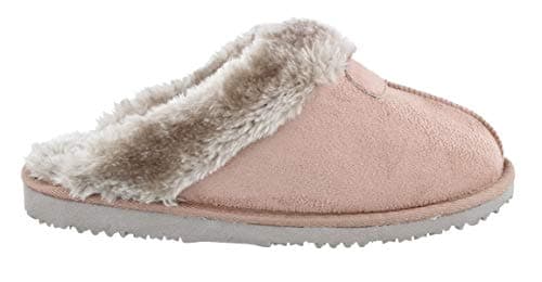 Image of Women's Ella Jill Faux Sheepskin Look Fur Lined Memory Foam Mule Slippers (6 UK, Mink)