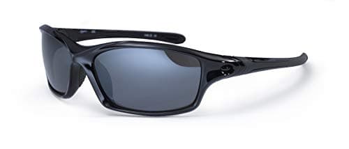 Image of Bloc Eyewear Daytona Wrap Around Sports Sunglass - Shiny Black, 14 cm