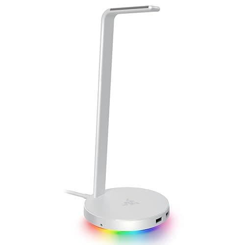 Image of Razer Base Station V2 Chroma - Chroma Enabled Headset Stand with 3.1 USB Hub and 7.1 Surround Sound (2 USB 3.1 Ports, Intergrated Headset Stand, Non-Slip Base, Chroma RGB) Mercury