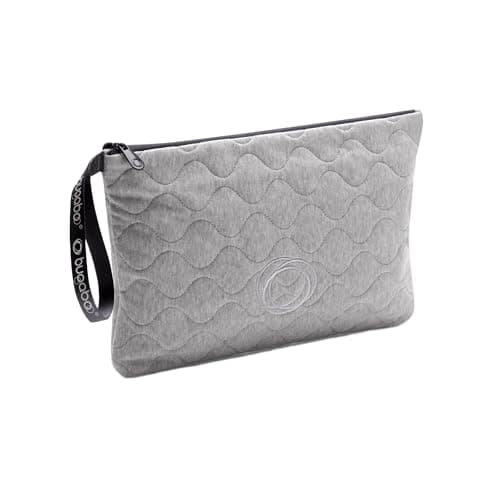 Image of Bugaboo Changing clutch, changing bag with removable changing mat, waterproof and easy to clean, ideal for on the go in light grey melange, One Size