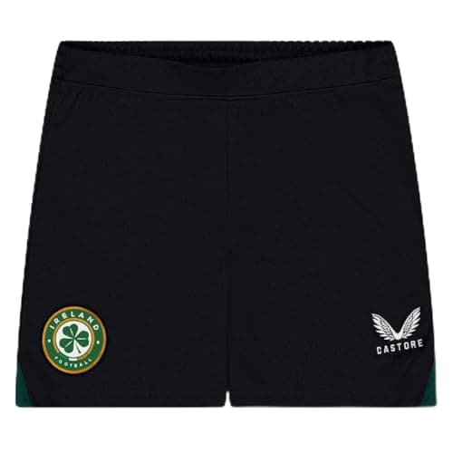 Image of Castore Kids Ireland Third Shorts 2024 Juniors Black 11-12 Years