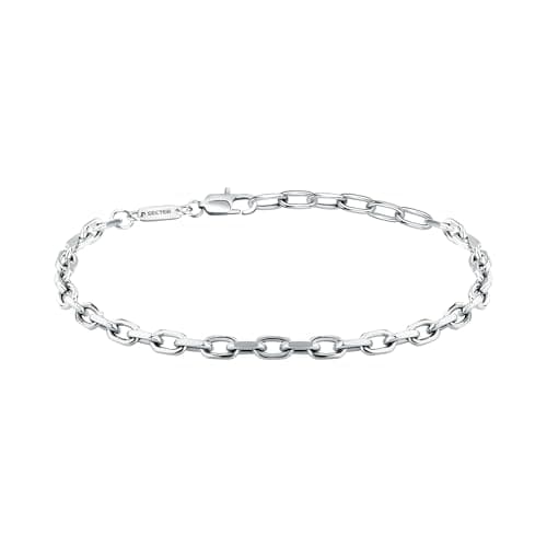 Image of Sector No Limits Men's Bracelet in Rhodium-plated 925‰ Silver, SILVER COLLECTION - SAXY02