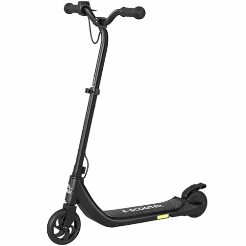 Image of HOMCOM Electric Scooter for Kids, Scooter for Age 6+, Up to 8 KM/H, Maximum Range 6 KM, 6kg Lightweight, Adjustable Height, Rear Brake, Black
