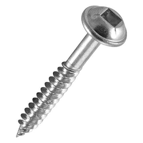 Image of Trend Pocket Hole Screws for Hardwoods, 30mm Long, Pack of 500, Fine Self-Cutting Threaded Square Drive Screws, PH/7X30/500