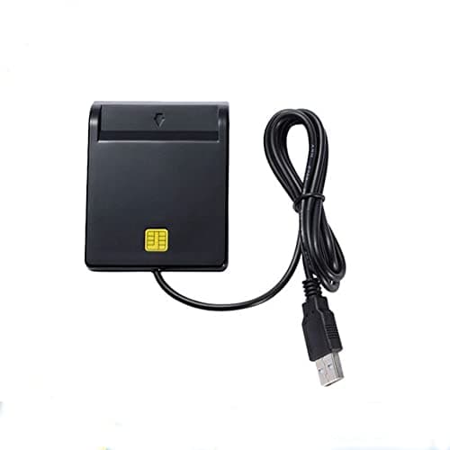 Image of Kuuddker USB Smart Card Reader Usb2.0 Tax Declaration Smart Card Reader Card Reader for Bank Card IC/ID EMV Card Reader for 7 8 10 for Linux OS USB- 7816