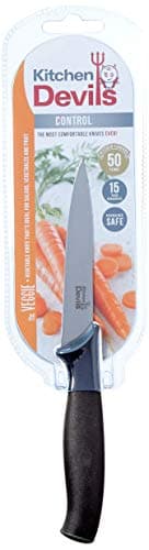 Image of Kitchen Devils S8603000 Control Vegetable Knife, 10 cm, Multi-Colour , Black