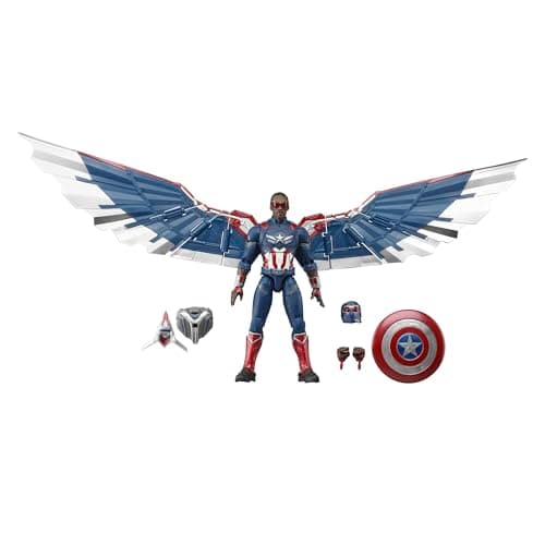 Image of Marvel Legends Series Captain America Captain America: Brave New World 15-cm Action Figure, Red, White, and Blue