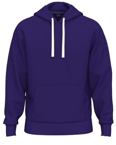 Image of SoftSpun- Midweight Hoodies For Men Uk Pullover Hooded Sweatshirt | Ultra Soft Mens Hoodies Year-Round Tops Preshrunk Jumper Winter Warm Cotton Plain Hoodie Men | Mens Fleece Lined Hoodie