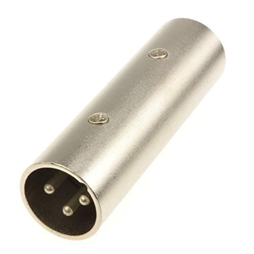 Image of kenable XLR Male Plug to Plug Metal Joiner Coupler Adapter