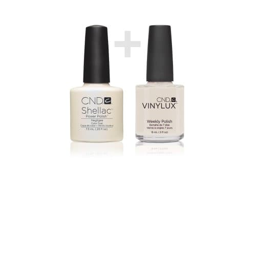 Image of CND Duo Kit Shellac Negligee Plus Vinylux Negligee, 22.3 ml, AMPACK274
