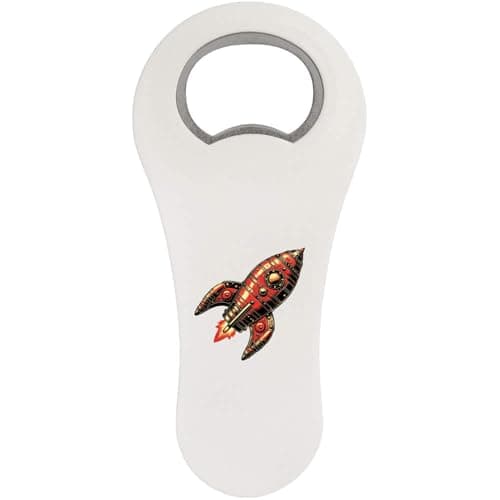 Image of 'Retro Toy Rocket Ship' Bottle Opener Fridge Magnet (BO00086981)