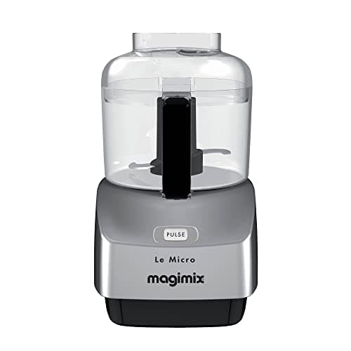 Image of Magimix Le Micro Mini Chopper | Ultra Compact | Multifunctional | Satin | 18115, Silver
