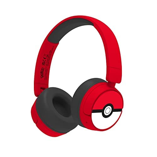 Image of OTL Technologies PK1000 Pokemon Poke Ball Kids Wireless Headphones - Red