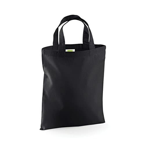 Image of Westford Mill Mini Bag For Life - 4 Litres (Pack of 2) (One Size) (Black)