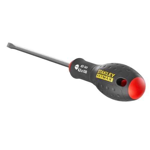 Image of Stanley Fat Max Screwdriver Flared 6.5X150Mm-Black And Red