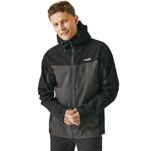 Image of Regatta Mens Birchdale Waterproof Breathable Jacket with Hood in ISOTEX Fabric, Perfect for Walking, Hiking & Outdoors