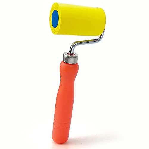 Image of Umaki 60mm Soft Sponge Seam Roller for Vinyl Wrap Decal Car Graphics Application, Hand Pressure Roller for Wallpaper DIY Craft Vinyl with Lightweight Plastic Handle, Safely Smoothing Tool