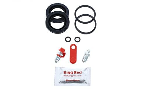 Image of Bigg Red - Brake Caliper Seal Repair Kit - Rear Left & Right - Fits Twin 40mm dia Piston Calipers - Compatible with Select Models - 204022KRS