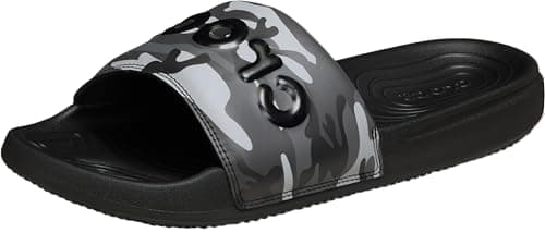 Image of Crocs Men, All Day Camouflage Slide M, Black/Grey, 9 UK Men