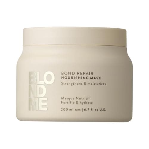 Image of Schwarzkopf Professional BLONDME Bond Repair Nourishing Mask Hair Treatment Intensively Nourishing Repair Hair Mask Smoothing Porous Hair Hydrating And Softening 200 ml