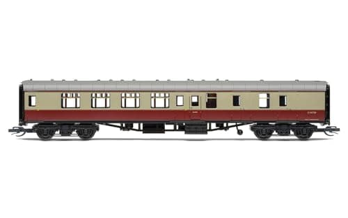 Image of Hornby TT:120 Coach Car - TT4006 BR Mk1 Brake Second E34734 - Era 4 Train Toy, TT Gauge Carriage for Train Set, Rolling Stock Models for Adults - 1:120 Scale Model Gift