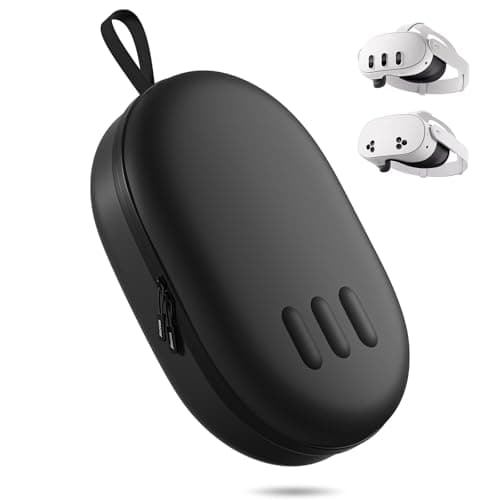 Image of ZOZOVR Hard Carrying Case for Meta Quest 3S/3, Compatible with Oculus Quest 3S/3 Headset with Elite Strap, Controllers and Other Accessories, Storage Box with Superior Protection for Travel, Black