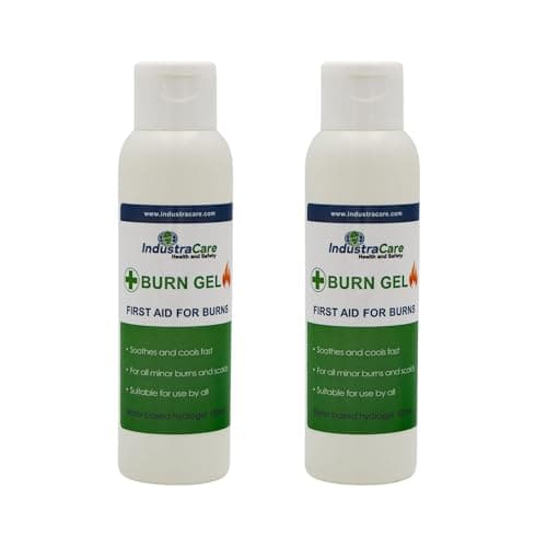 Image of IndustraCare Emergency First Aid Burns Care Scalds Sunburn Dressings Cooling Gel - 120ml Bottle - Twin Pack