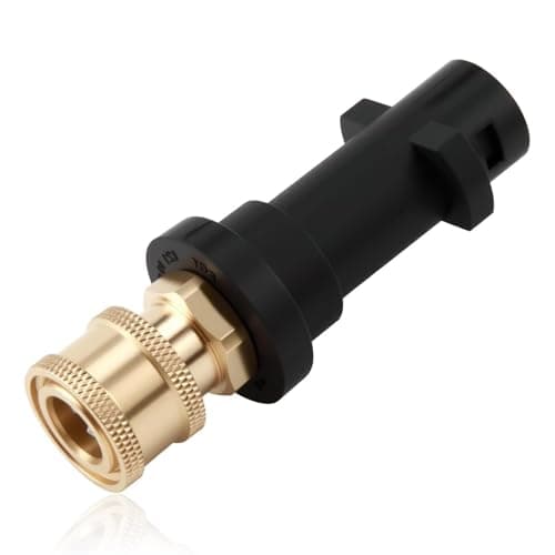 Image of Pressure Washer Gun Adapter - 1/4'' Quick Connect Fitting, For Karcher Quick Release Adapter Compatible With Karcher K Series, K2, K3, K4, K5, K6, K7 (Black)