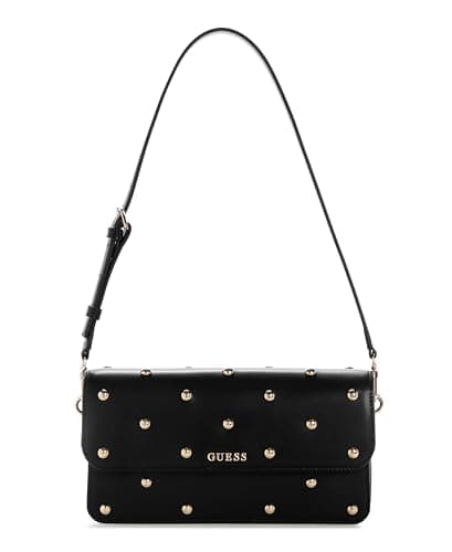 Image of GUESS Sadie Flap Shoulder Bag, Black, Rozmiar uniwersalny, Sadie Flap Shoulder Bag