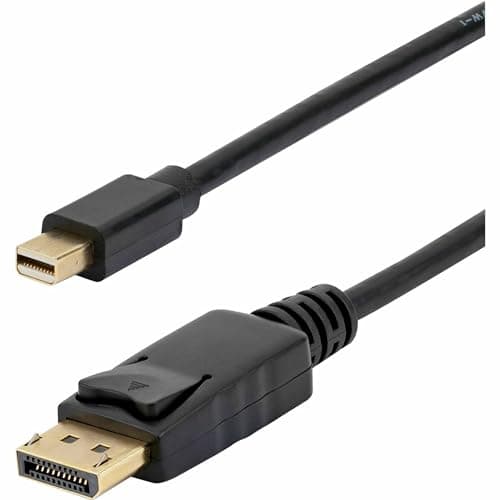 Image of StarTech.com 10ft Mini DisplayPort to DisplayPort Cable - M/M - mDP to DP 1.2 Adapter Cable - Thunderbolt to DP w/ HBR2 Support (MDP2DPMM10)