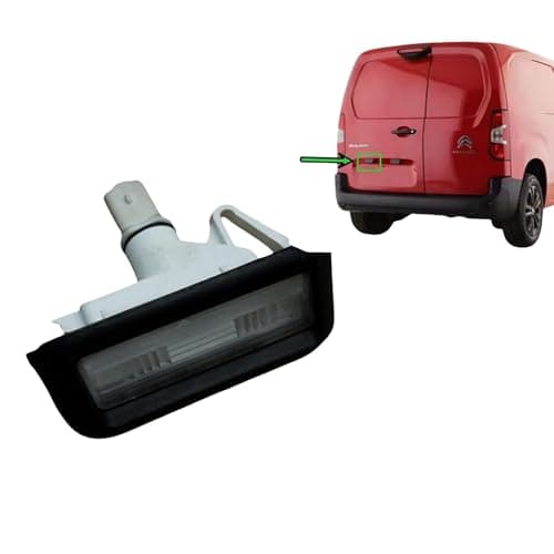 Image of NONSTOP AUTO Number Plate Lamp Light Compatible with Citroen Berlingo Jumpy Spacetourer Peugeot Expert Partner Fiat Scudo Toyota Proace - Rear Registration License Lens - Replaces OEM 6340.G7