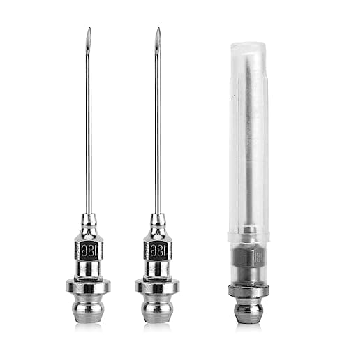 Image of SAVITA 3pcs Grease Injector Needles, Mini Bearing Grease Needle Nozzle Portable and Detachable Grease Needle for Ball Joints Needle Air Nozzle Injecting Grease Tool