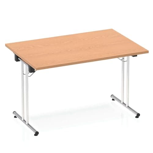 Image of Mr Office Impulse Folding Rectangular Table - 800mm deep, Oak, 1200