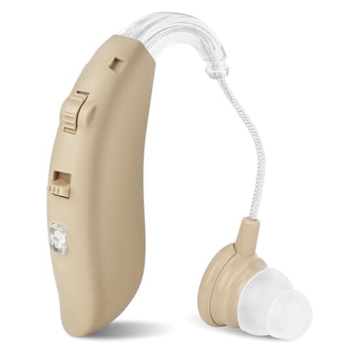 Image of Aolso Rechargeable Digital Sound Amplifiers for Seniors, Behind The Ear Sound Amplifier Voice Enhancer Device with Noise Cancelling, Sound Enhancer Personal Audio Amplifier with Volume Control