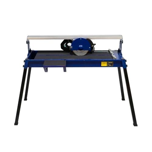 Image of Wet Tile Cutter with 720mm Bench Stand Table Laser Cutting Guide Diamond Blade Heavy Duty 800W Motor Includes Free Extra Blade 0-45° Angle Cut Range Foldable Legs Portable DIY and Professional Use