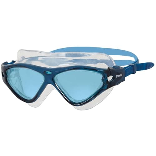 Image of Zoggs Tri-Vision Mask Navy Blue Tint Blue