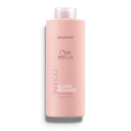Image of WELLA Professionals Invigo Blonde Recharge Colour Refreshing Shampoo - Cool Blonde 1,000ml