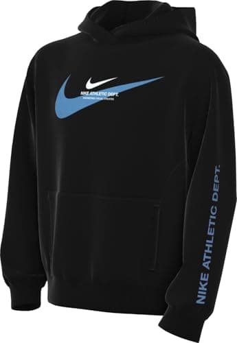 Image of Nike Sportswear HV6965-010 Fleece Hoodie for Older Children, Black, XS