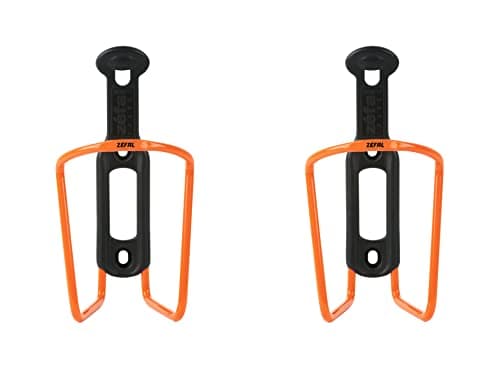 Image of ZEFAL Bundle Pack - Aluplast 124 Aluminium Bicycle Water Bottle Cage, Universal, Orange, 2 Pack
