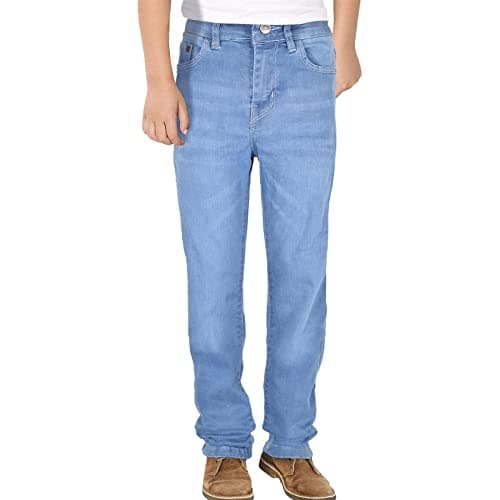 Image of A2Z Kids Boys Relaxed Straight Fit Boot Cut Jeans for Teens Stretchy - Jeans JN63 Light Blue 9-10