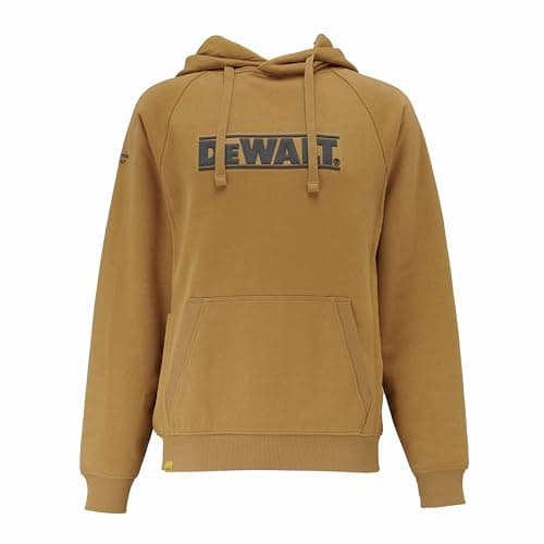 Image of DEWALT Berlin Men's Cotton Poly, Water Resistant, Regular Fit Hoodie, Dijon, XX Large