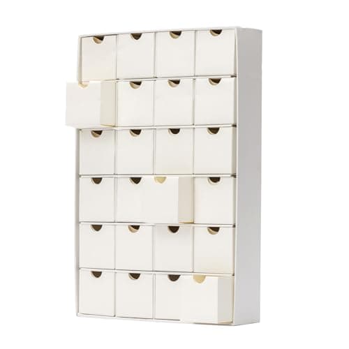 Image of Fill Make your Own Advent Calendar 24 Days 1-24 Draws Christmas Countdown (White)