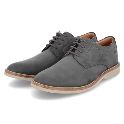 Image of Clarks Atticus LTLace Mens Dark Grey Nubuck, 11